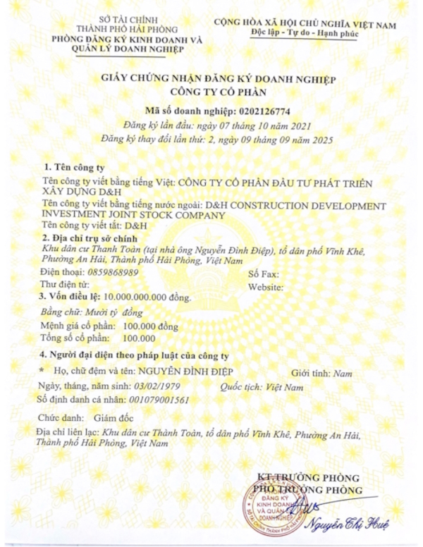 Giấy phép kinh doanh